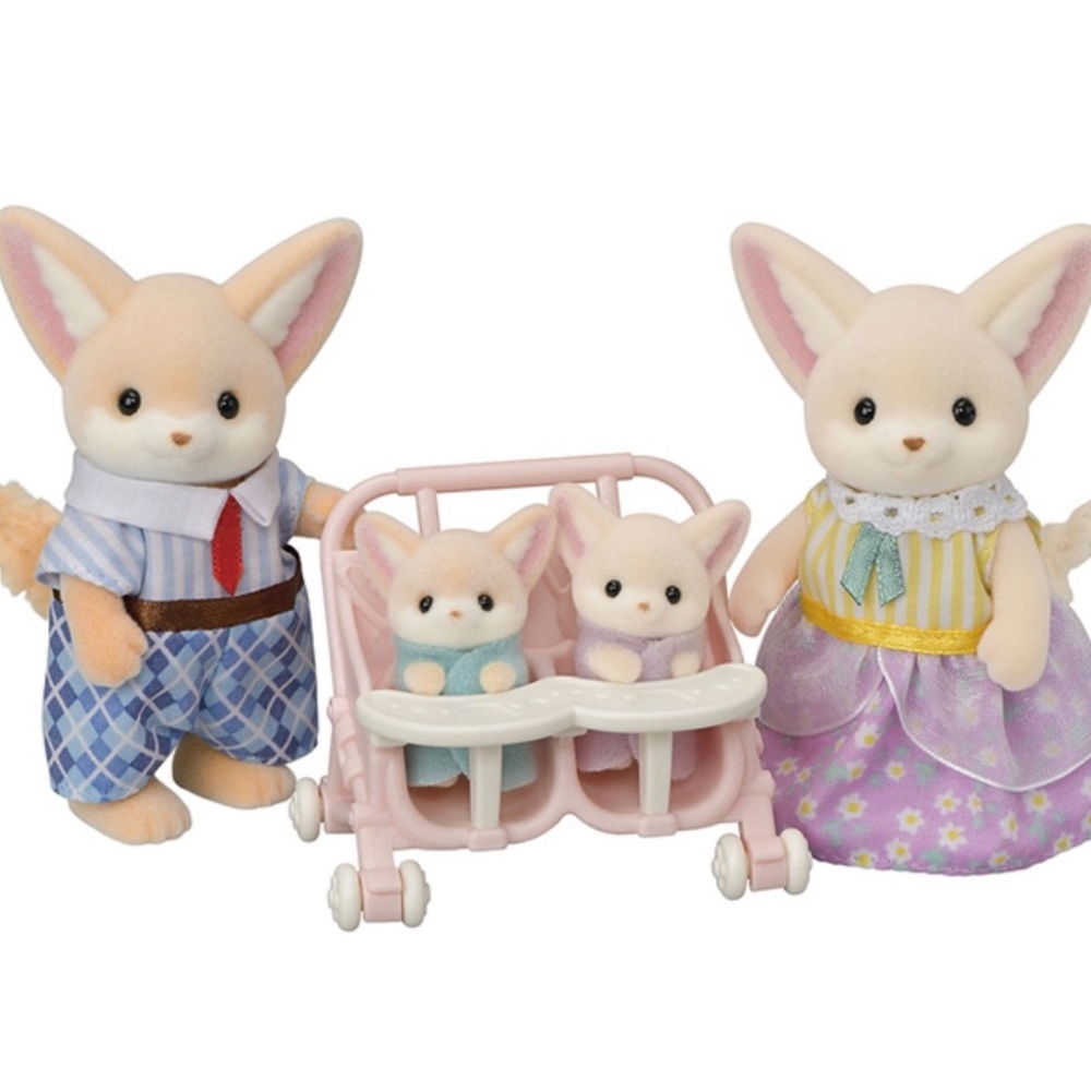 Calico Critters / Sylvanian Families Fennec Fox Family